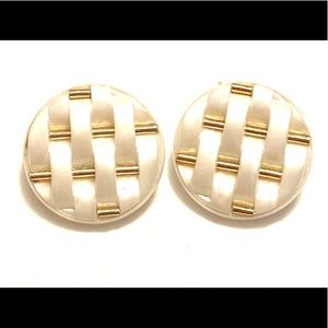 Vintage Jewelry - White gold clip on earrings vintage Vintage Jewelry - White gold clip on earrings vintage